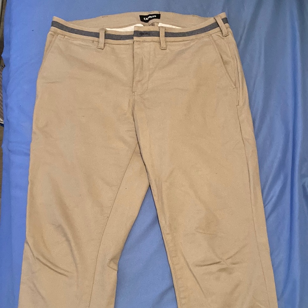 Express Men’s Skinny fit Beige Dress Chinos 31x30